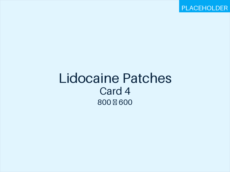 HealthWise — HealthWise Maximum Strength Pain Relief 4% Lidocaine Pain Relief Patch (Model 59-9116)