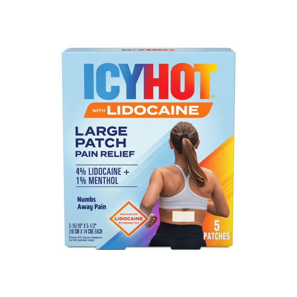 Icy Hot — ICY HOT Lidocaine Patch Plus Menthol 5 ea (Pack of 3)