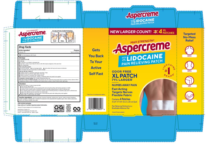 Aspercreme — Aspercreme Lidocaine Patches XL — 3 Each, Pack of 2 (6 Patches Total)