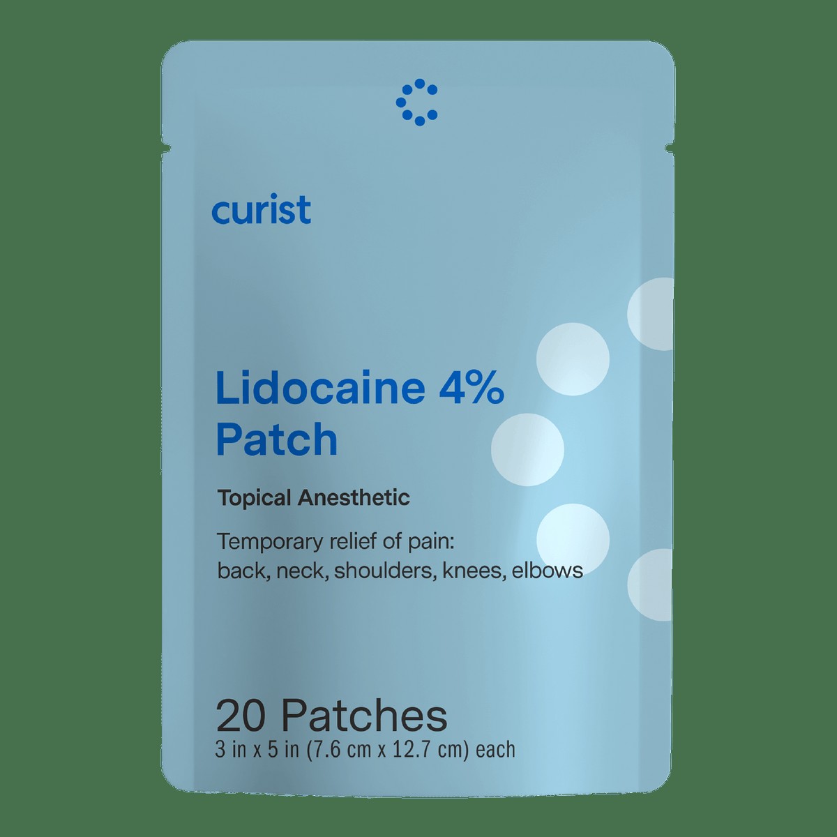 Curist — Curist Lidocaine 4% Patches Topical Pain Relief — 120 Patches (6 Packs of 20 Each)